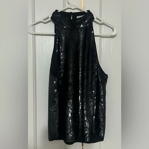 JOIE Lei Lei Sequined Sleeveless Halter Party Top - Picture 4 of 7
